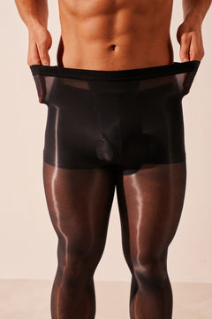 Men's 10D Sheer Tights with U-Shape Fly